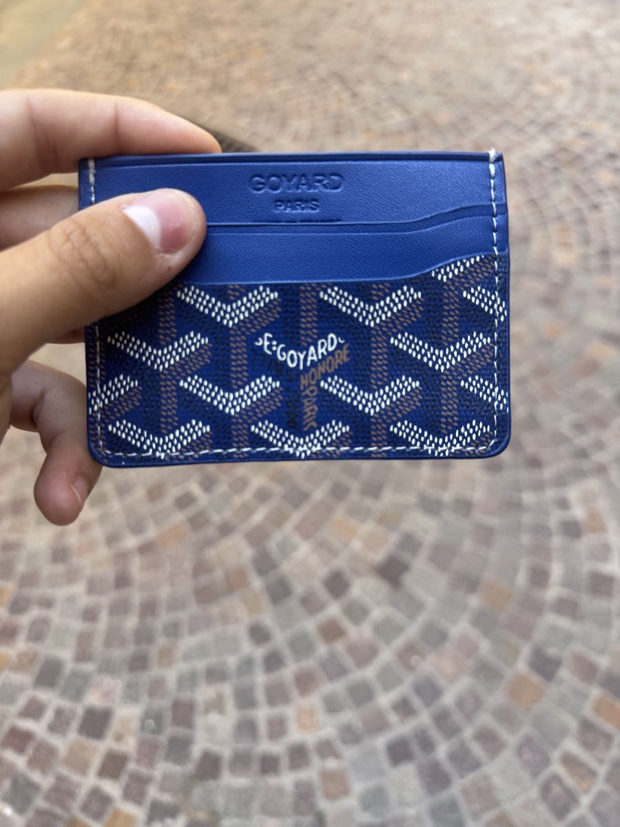 Goyard Brieftaschen: Goyard Saint-Sulpice Card Holder Navy Blue  – Neu und originalverpackt aus Caviano von reselleo21 3