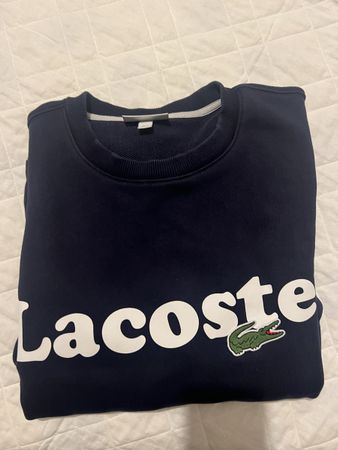 Lacoste felpa blu uomo, taglia XXL