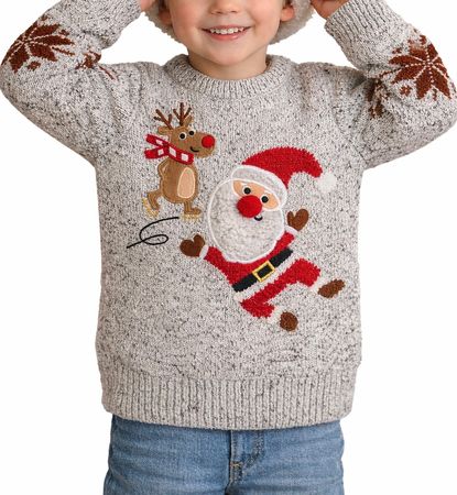 Kinder Weihnachts-Pullover (110)
