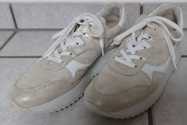 Paul Green, sportlicher Sneaker, Gr. 39, weiss / metallic