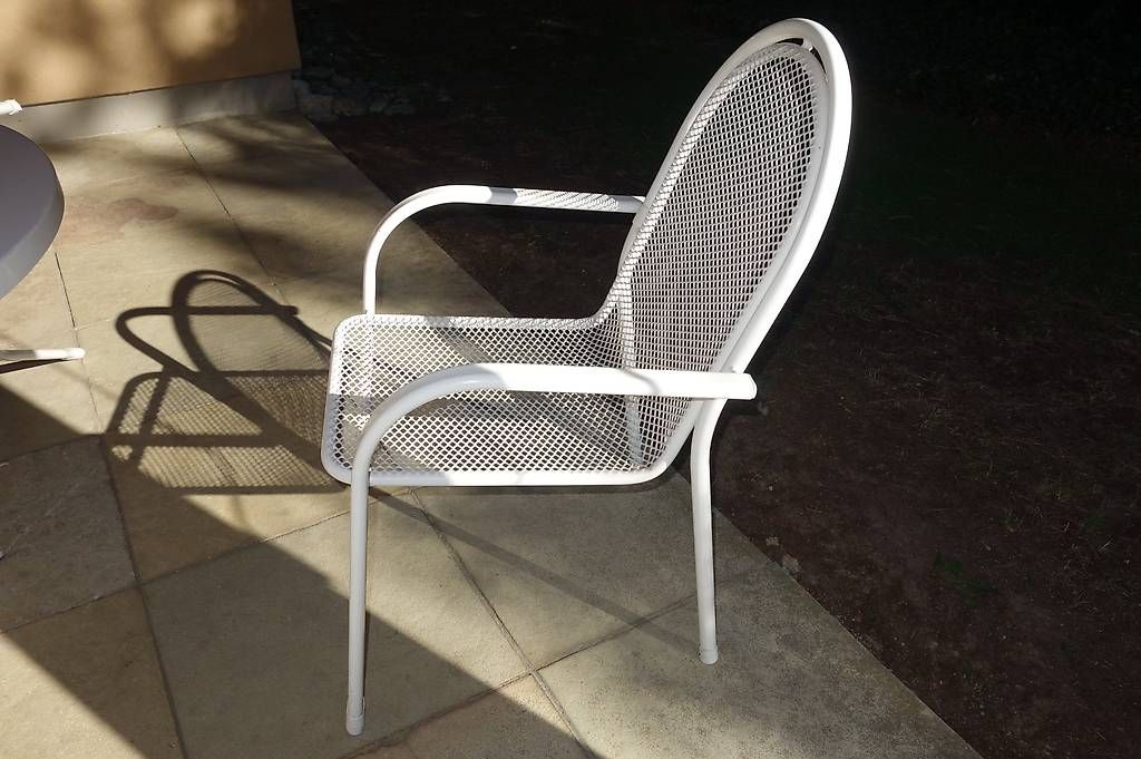 Set di tavolo e panche: 1 Gartentisch und 4 Stühle – Usato da Dornach venduto da ram_j5t6 1
