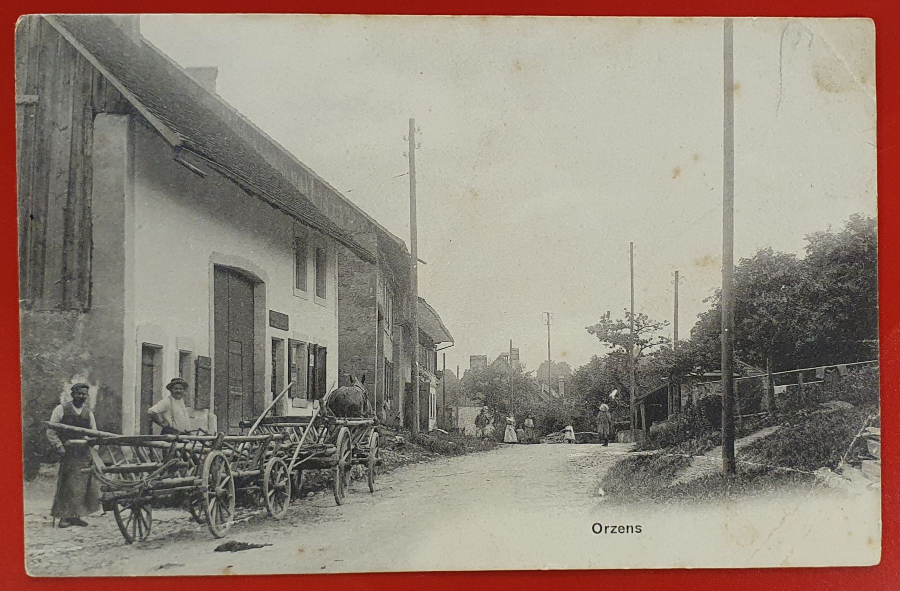 Ansichtskarten: Orzens - belebt – Gebraucht aus Kreuzlingen von Rschweiz1