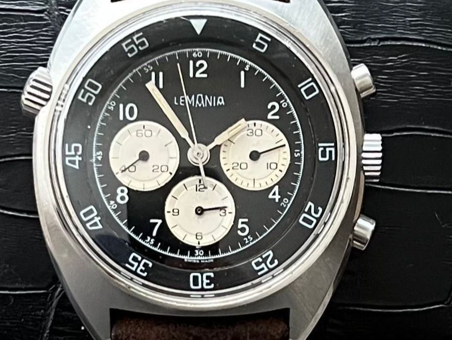Lemania Orologi: Rare Vintage Lemania Panda Chronograph – Usato da Morges venduto da 24time 8