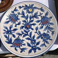 🏺 Assiette majolique peinte main 30 cm – Artisanat italien