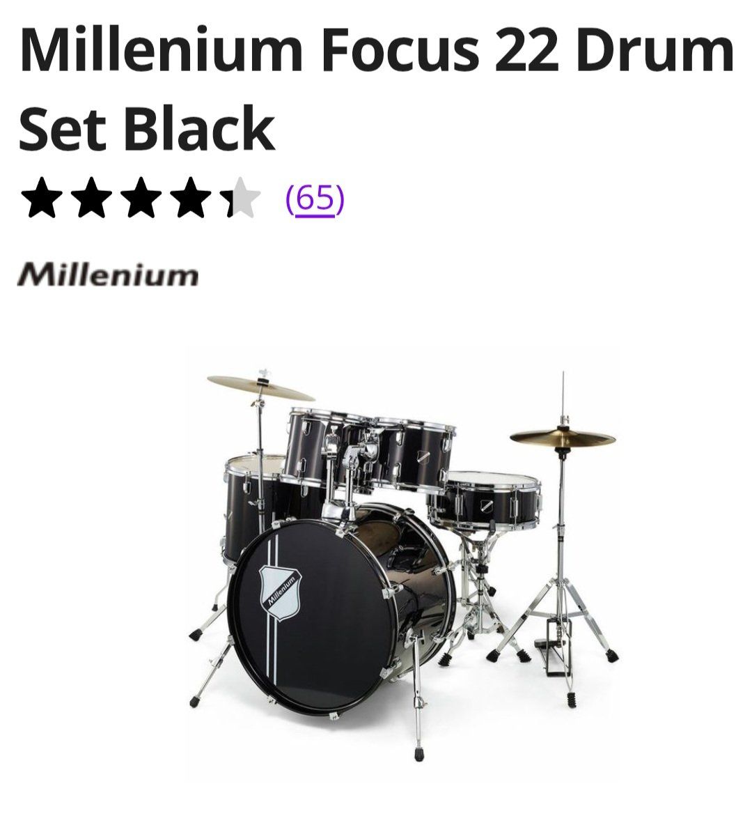 Strumenti musicali: Schlagzeug Millenium Focus 22 Drum Set – Usato da zürich venduto da anablue37 1