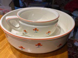 Waschschüssel Set Nachtopf LAVENO Italien Designer antik
