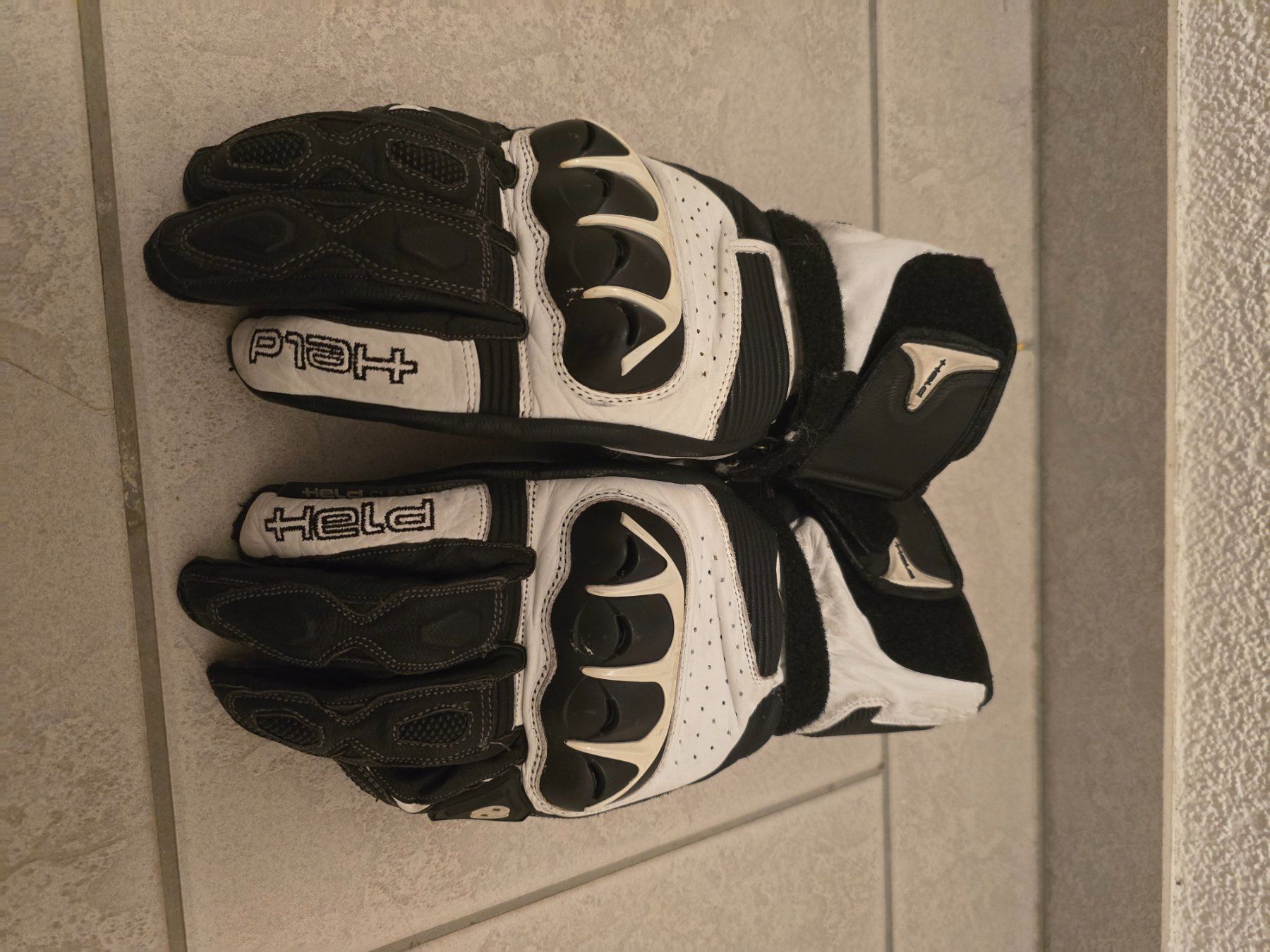 Guanti & manicotti: Held Leder-Motorradhandschuhe Gr. 10 / XL – Usato da Jeuss venduto da chriguU_