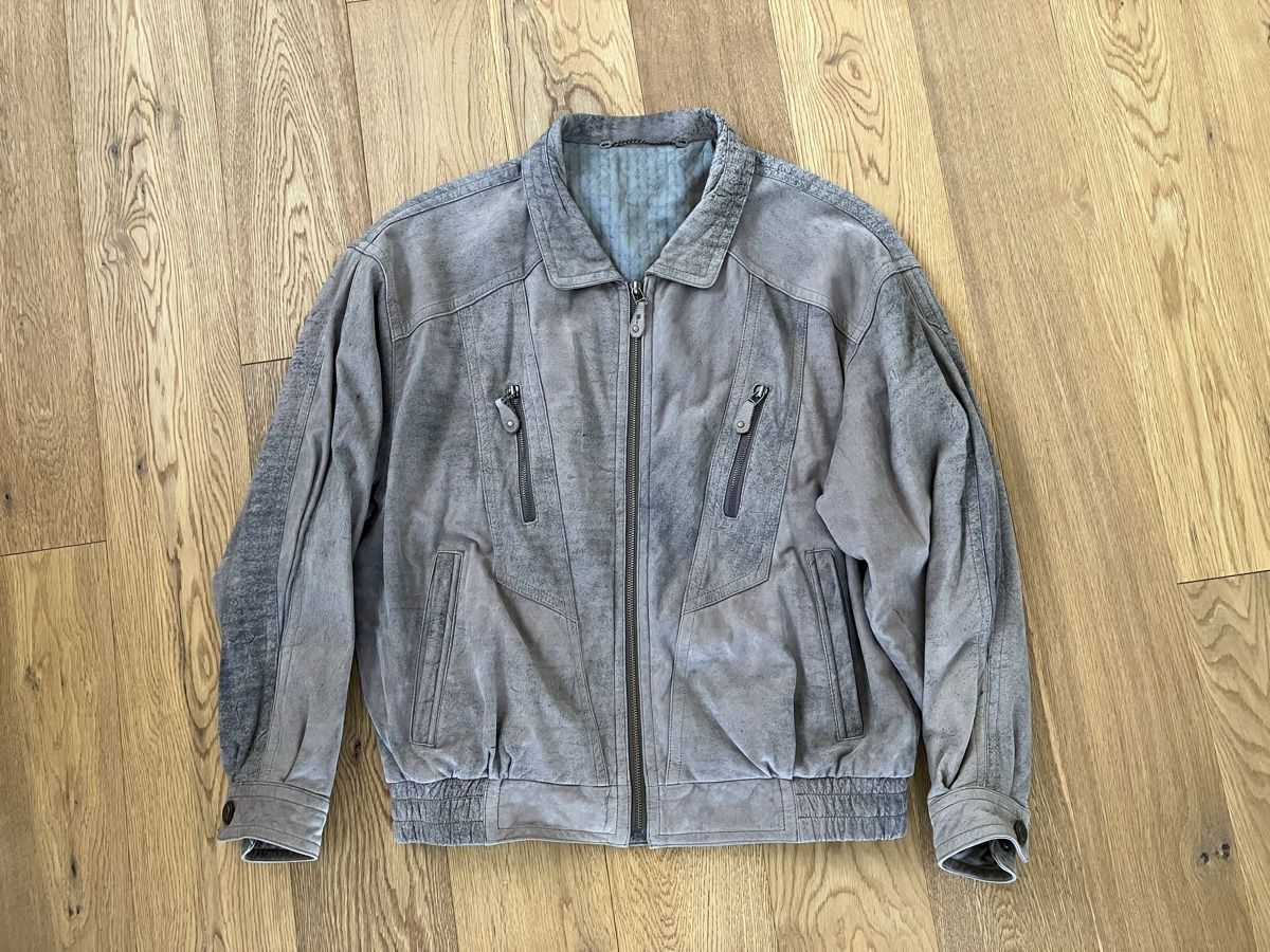 Giacche: Echt Leder Herren Jacke braungrau Gr 50 – Usato da Willisau venduto da son_lq7g 7
