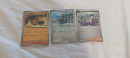 3 carte pokémon pokéball de la série ev8.5