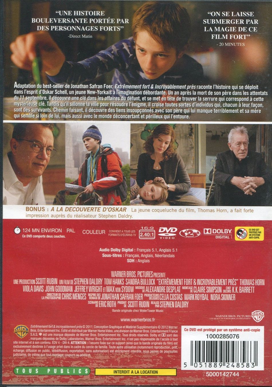 Tutti i DVDs: Extrèmement Fort - Incroyablement Près - DVD – Usato da Les Avants venduto da soyouz63 1