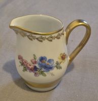 Milchkännchen Wunsiedel Bavaria Blumenmuster Goldrand
