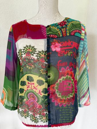 Desigual Bluse Gr. M 40 Polyester