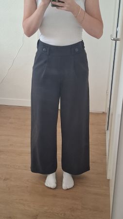 Jacqueline De Yong, Wide Leg Pants, Black, Size S 