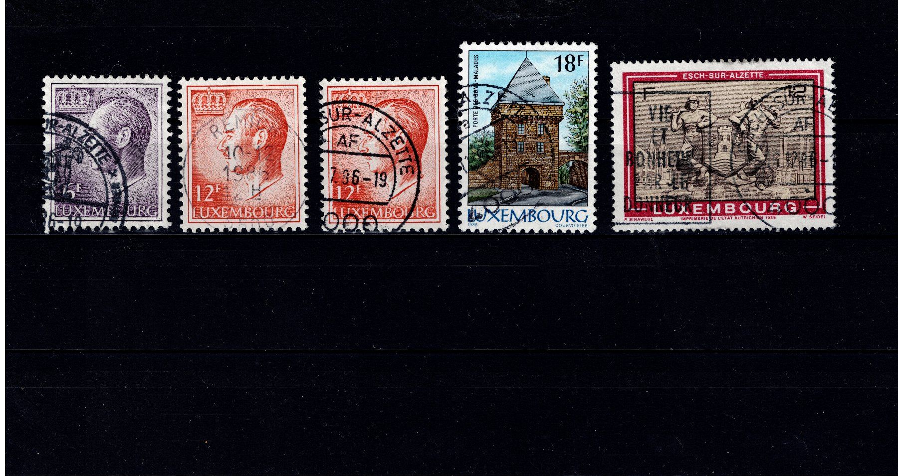 Alle Briefmarken: Briefmarken Luxembourg – Gebraucht aus Tenniken von mik_6mxg 8