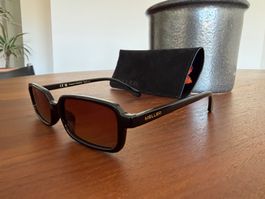 Sonnenbrille Meller schwarz braune Gläser gut erhalten