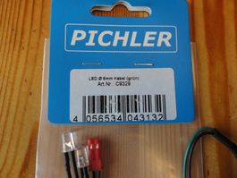 Pichler LED 5mm Kabel grün blinkend Neu Bastlerartikel