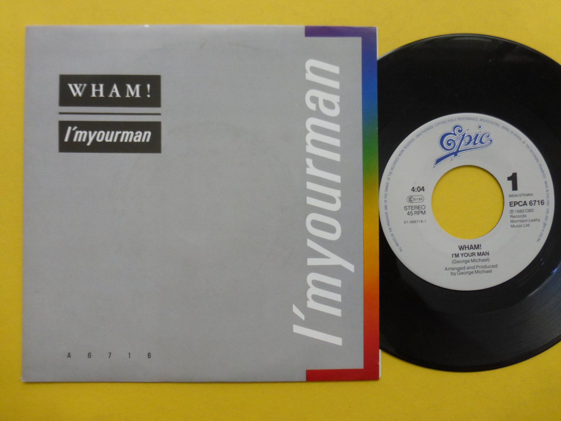 Dischi in vinile: Wham! – I'm Your Man – Usato da Zürich venduto da Swiss57