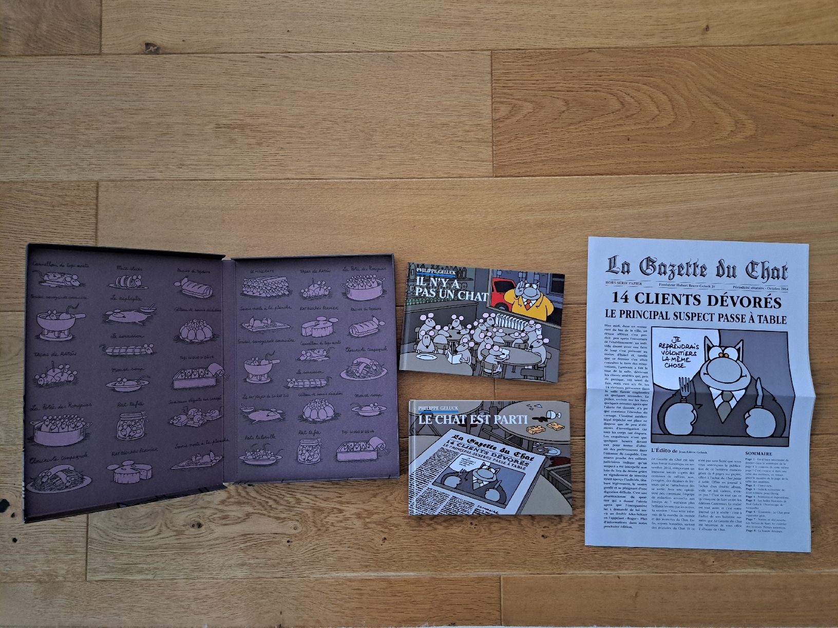 Fumetti: BD Philippe Geluck " le chat passe à table " – Usato da Villaz-st-Pierre venduto da petja31 2