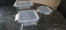 Glas Vorratsdose Set 3 Stück neu