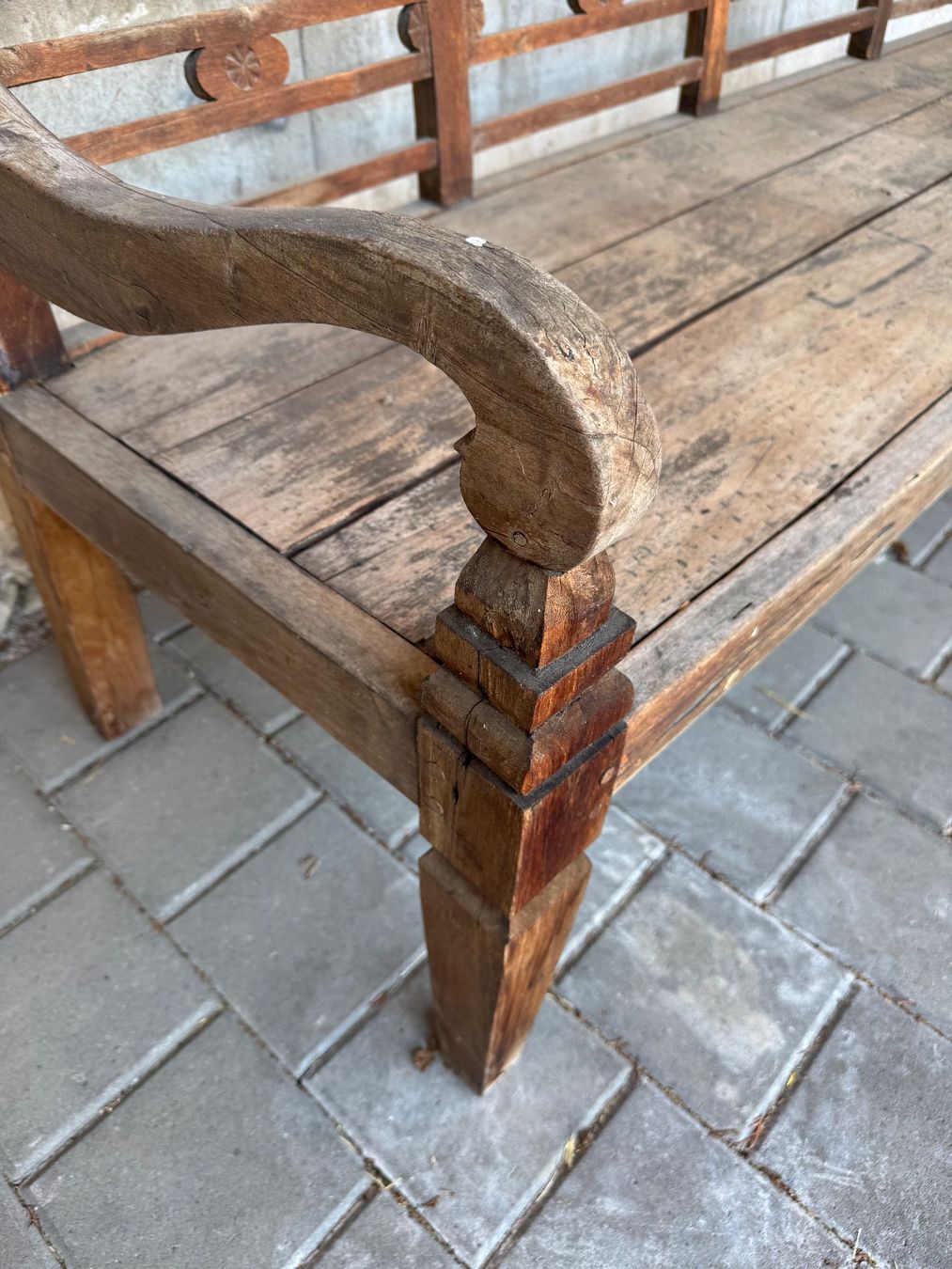 Bänke: Uralte Holzbank SHABBY CHIC – Gebraucht aus Neuendorf von Sternenzauber17 5