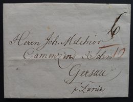 1803, Vorphila von BASEL BS nach GERSAU SZ