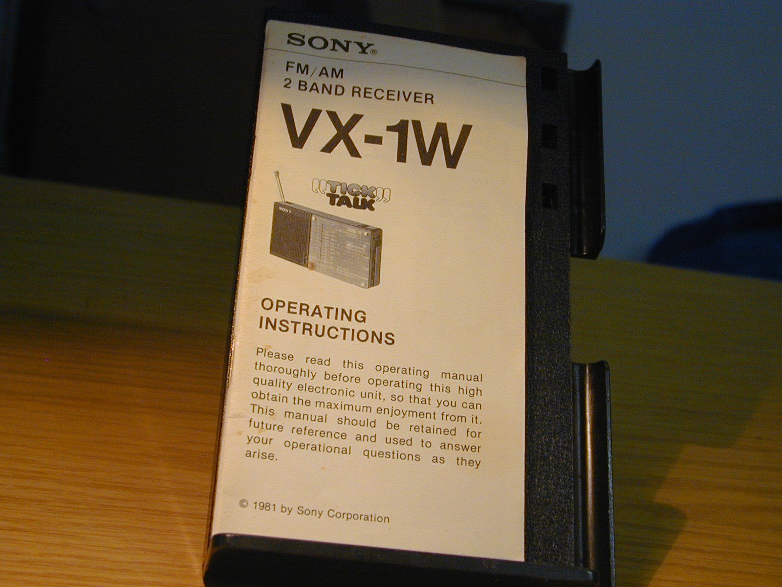 Sony Radio: SONY TICK TALK MOD.  VX-1W    SAMMLERSTÜCK – Nuovo (secondo la descrizione) da Oberursel venduto da swinger-ecki 8