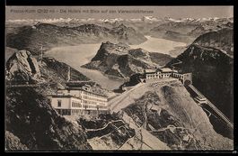 Pilatus-Kulm, Die Hotels mit Blick auf d