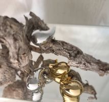 Ohrstecker Tropfenform Silber