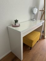 IKEA MALM Schminktisch mit Glasplatte und Schublade