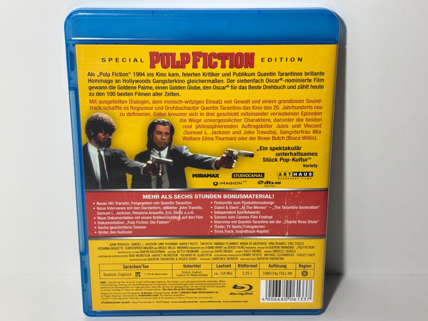 Tutti i DVDs: Pulp Fiction Blu Ray – Usato da Wilderswil venduto da Sstriker 1