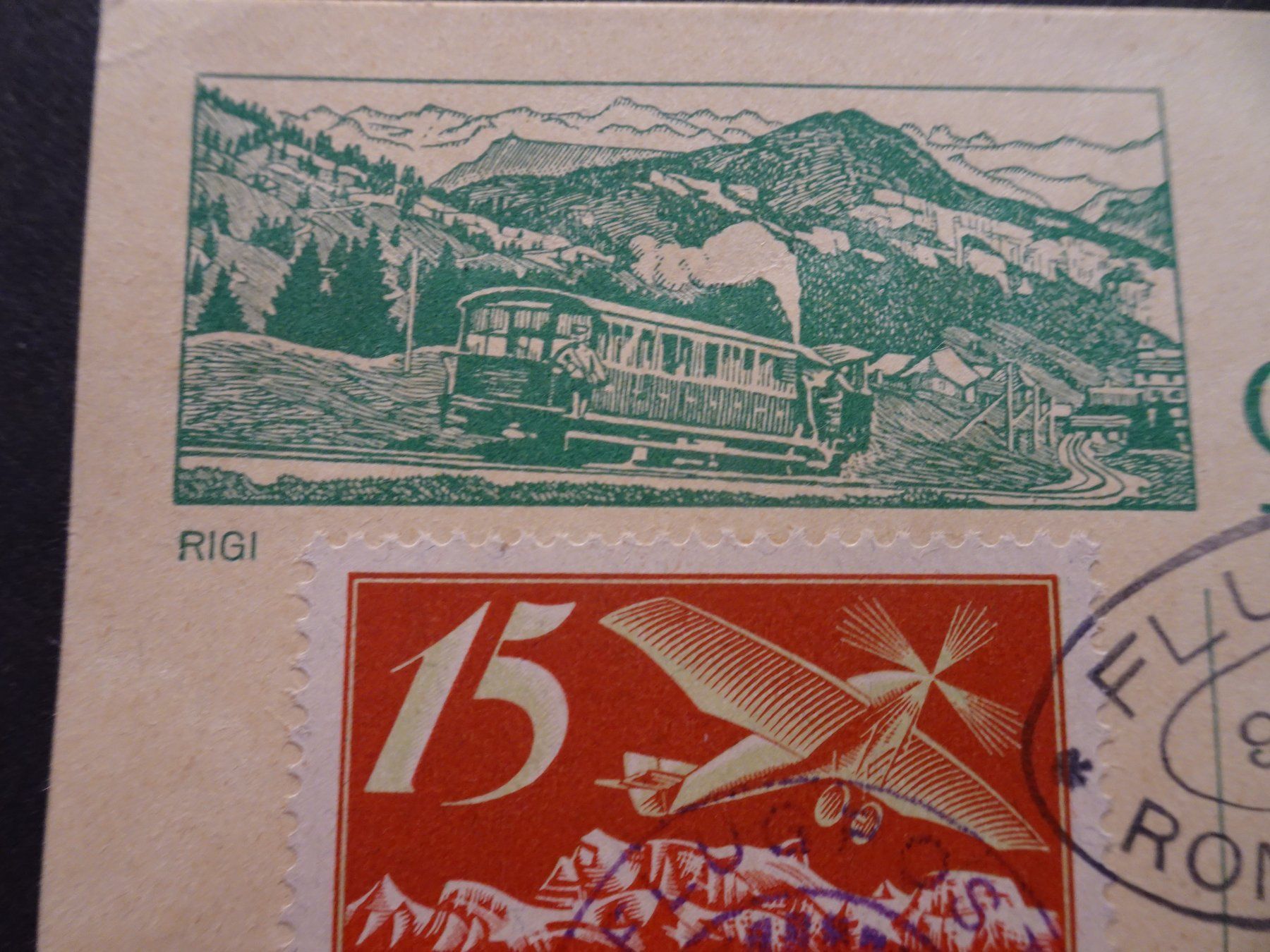 Tutti i francobolli: 10.VI.24. FLUGTAG ROMANSHORN; POSTKARTE RIGI – Usato da Eschenbach SG venduto da eDaisy 2