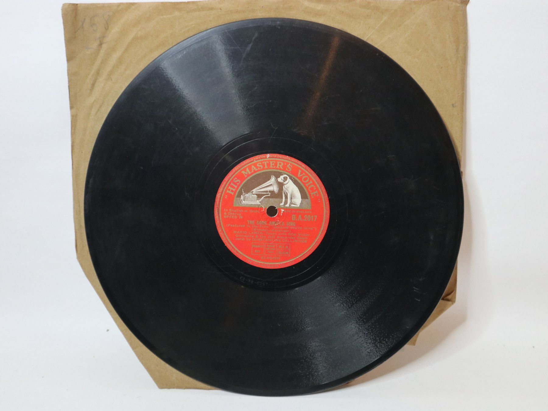 Dischi in vinile: Schellack Mario Lanza Because You're Mine – Usato da Eschenbach SG venduto da Astalavista 3