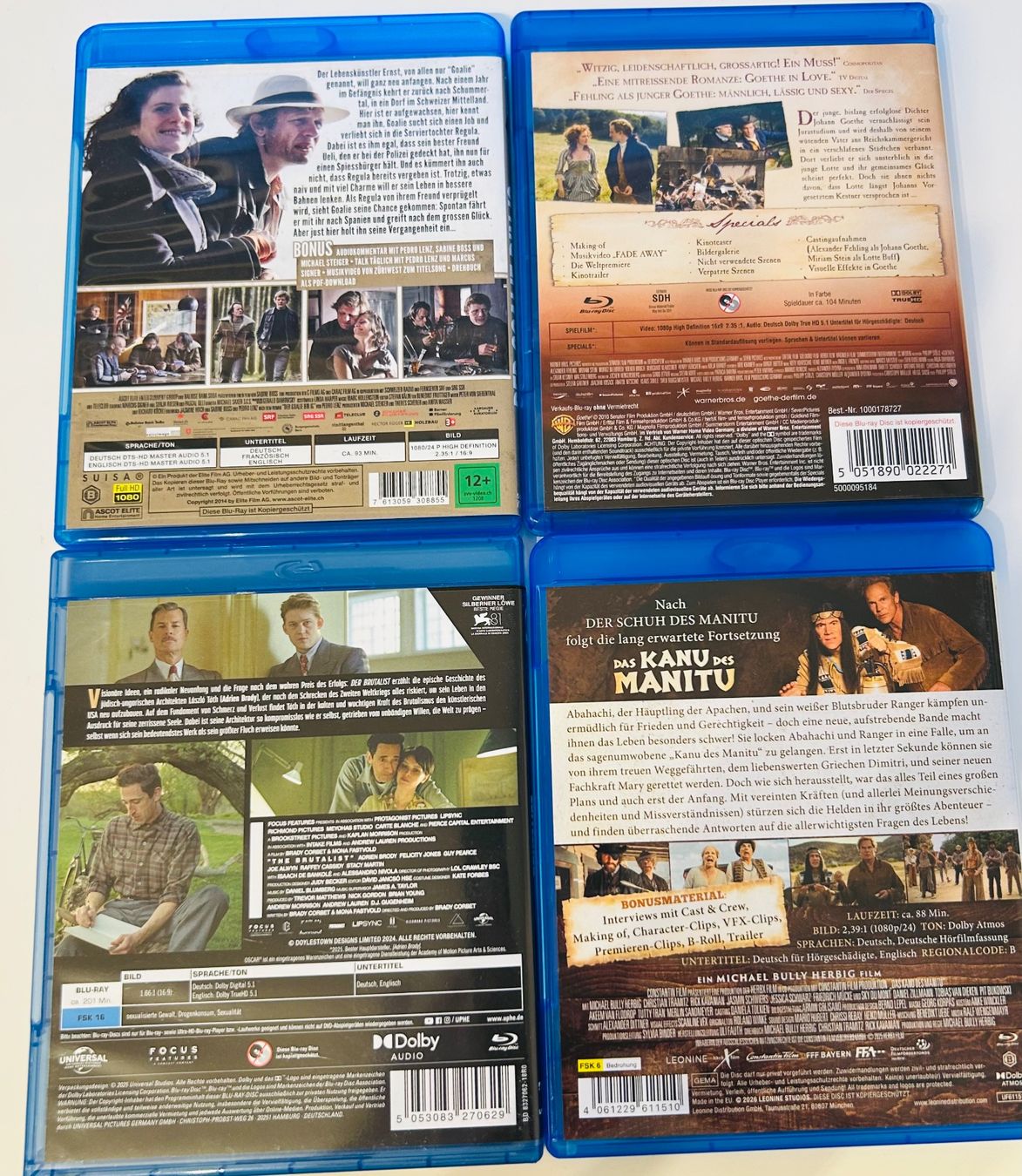 Tutti i DVDs: 4 Blu-rays Filme – Usato da Aristau venduto da Mastergee 1