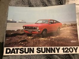 Datsun Sunny 120 Y Verkaufsprospekt 12 Seiten