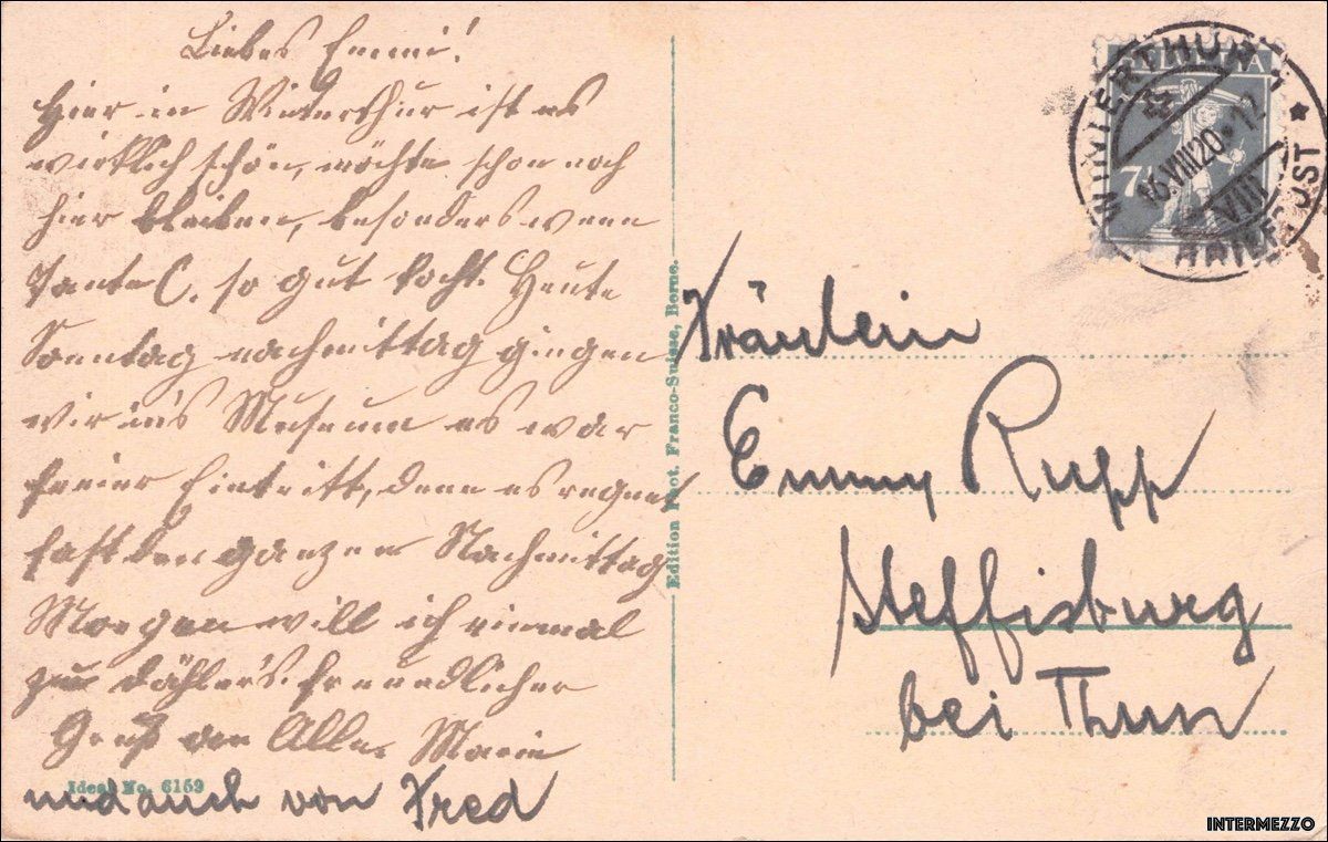 Cartes postales: Winterthur // 1920 Generalansicht – D'occasion à Basel par intermezzo12 1