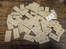 lego 65509 lot de 50 pièces Tan Plate, Modified 2 x 4