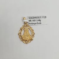 Echt 18K Gold - Buddah Anhänger