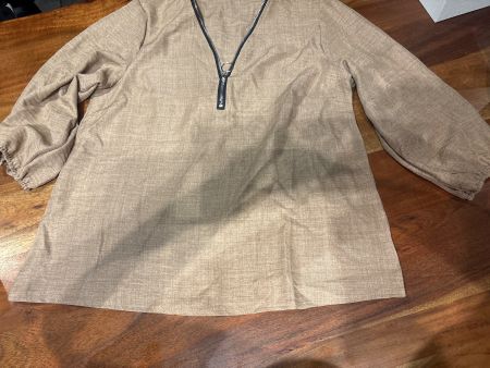 Schicke Tunika Bluse mit Reissverschluss, Gr. 38/M, neu