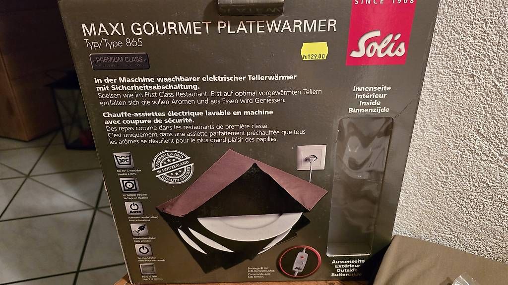 Solis Elettrodomestici da cucina: Tellerwärmer – Nuovo e nell'imballaggio originale da Trimmis venduto da huettenwart