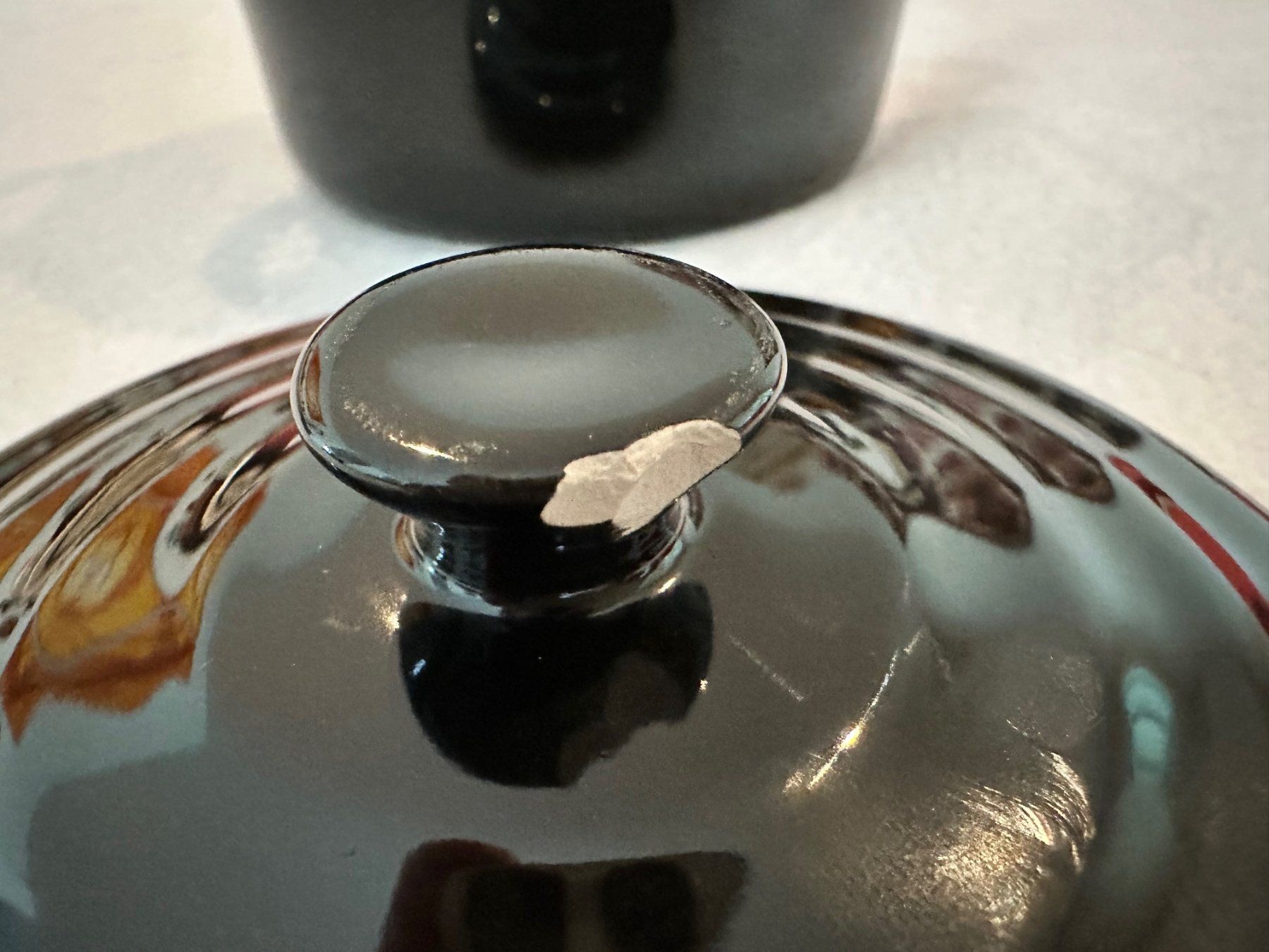 Teglie da forno: Schwarze Mini-Cocotte - mit Deckel - 6 Stück – Usato da Auw venduto da beretta1966 3