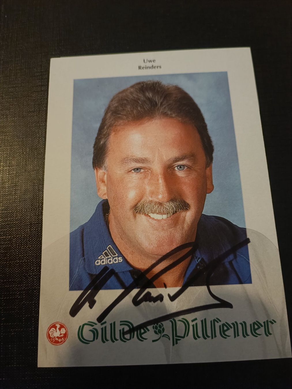 Autografi: Uwe Reinders - Vizeweltmeister 1982 – Usato da Menziken venduto da Artographs