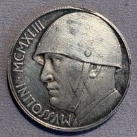 Italien 20 Lire 1943 Mussolini Münze