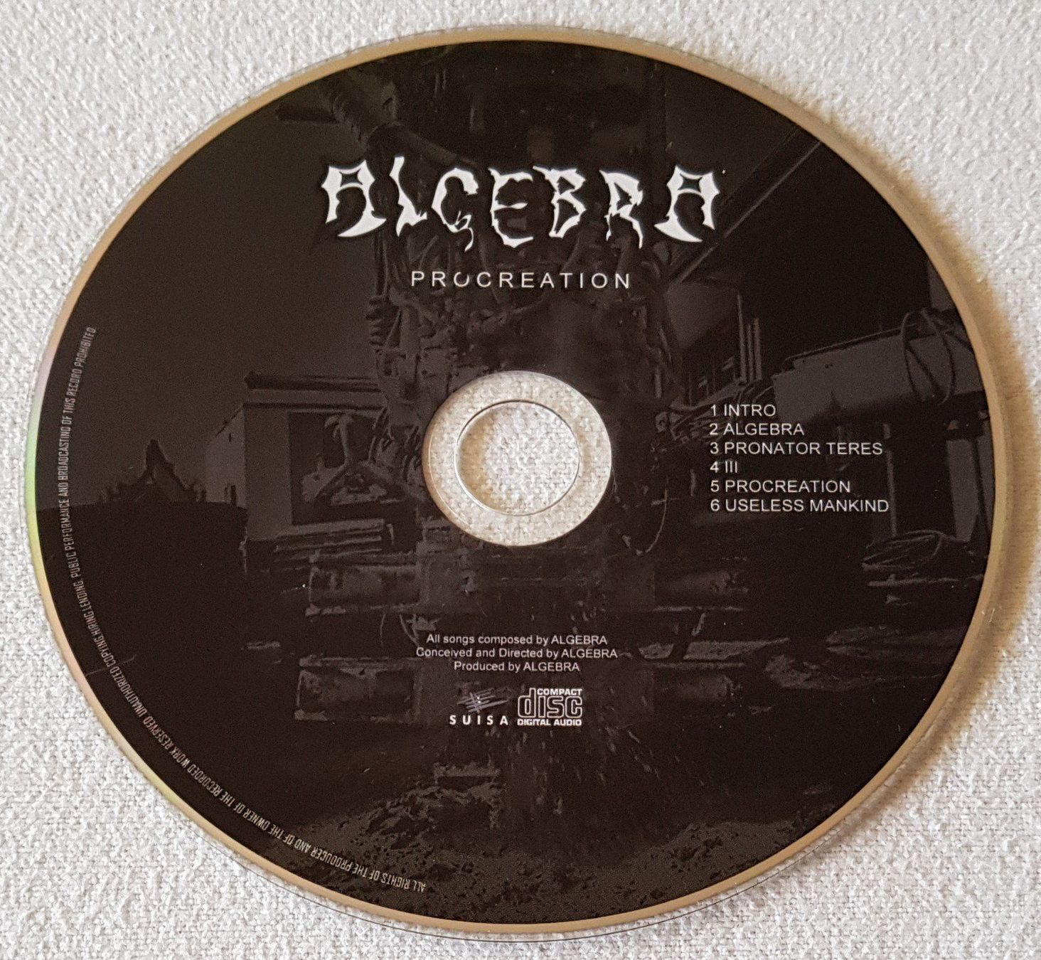CD: Algebra - Procreation - CD - 2009 - Switzerland First Press – Usato da Uster venduto da Zardodel 2