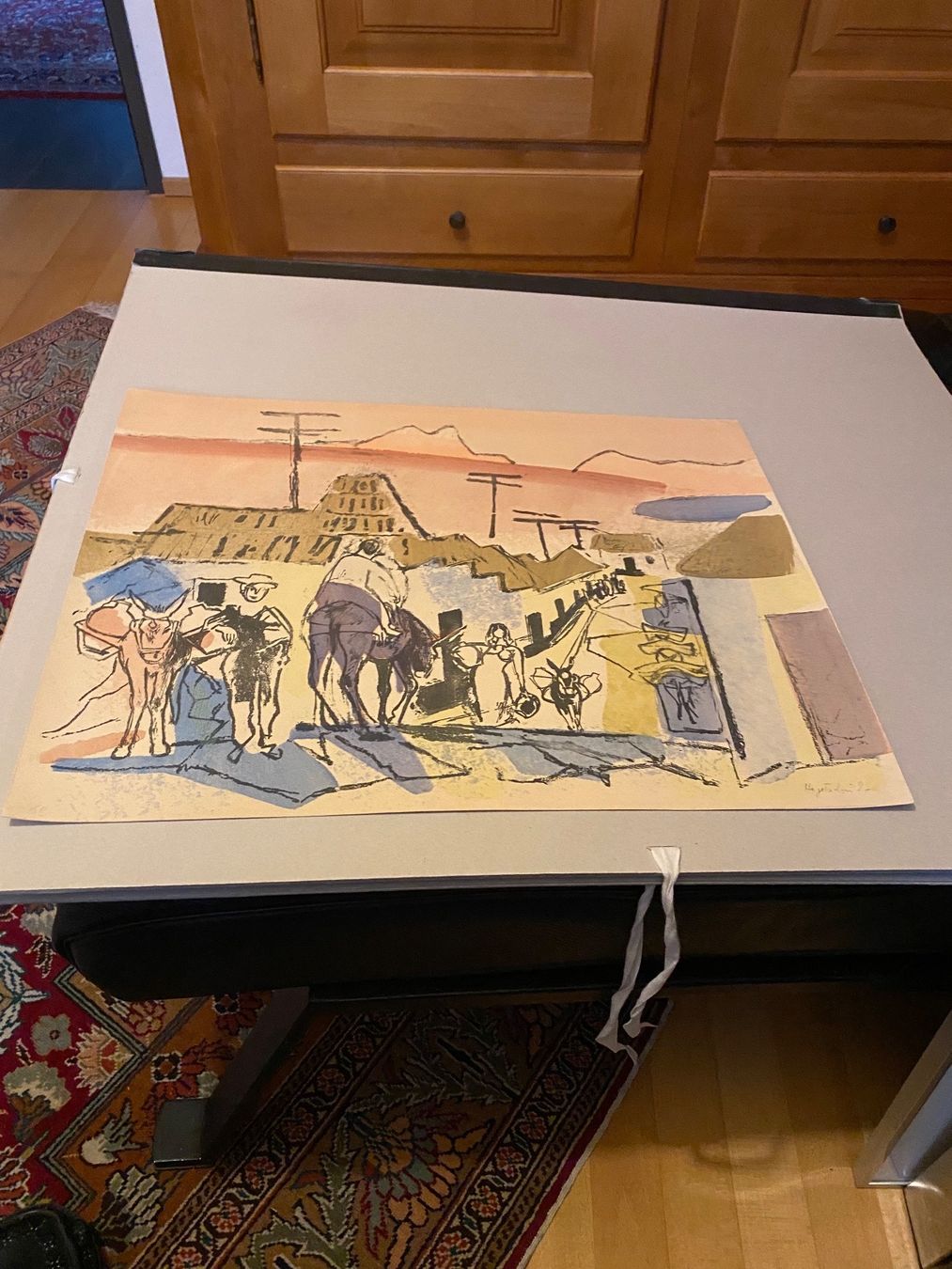 Grafica & Litografie: Schöne Lithographie mit Signatur (Hegedüs Béla) – Usato da Münchwilen TG venduto da Mercurius63