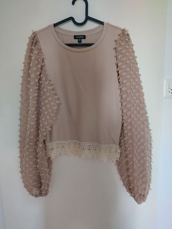new with tag, beige top - L