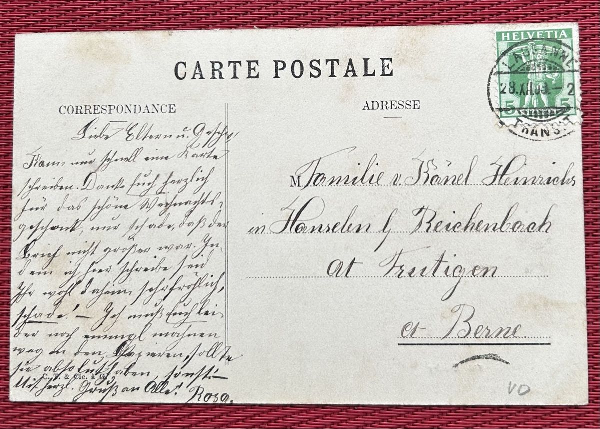 Cartoline postali: Ouchy Hotel D‘Angleterre – Usato da Horw venduto da Tellbub 1