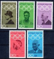 1968 OLYMPISCHE SPIELE 5 MARKEN **POSTFRISCH** -