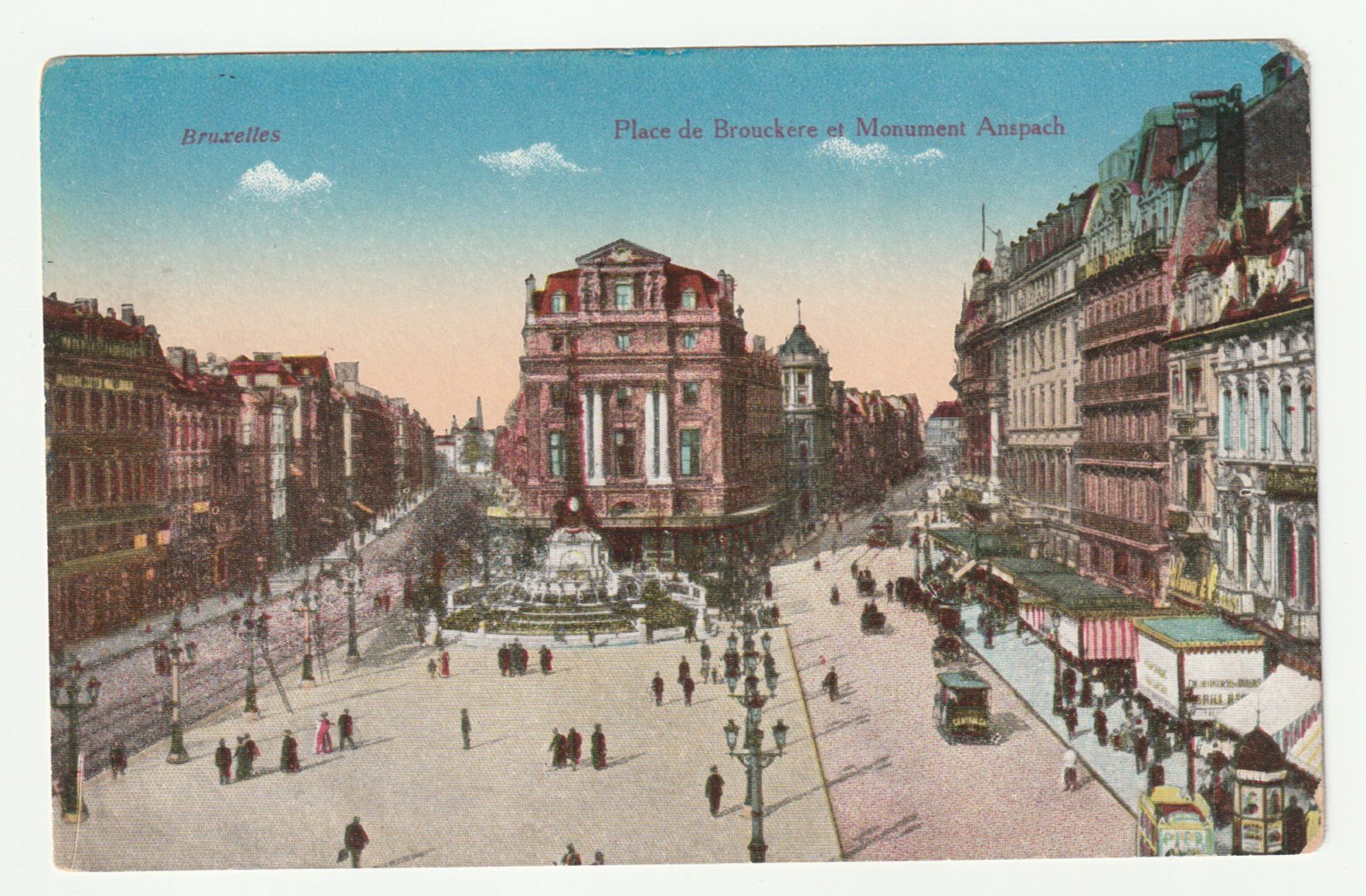 Cartoline postali: Postkarte Brüssel, Place de Brouckère, Monument Anspach – Nuovo (secondo la descrizione) da St. Gallen venduto da Ricardo_Deals
