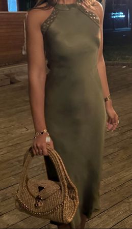 Kleid lang grün Grösse S Zustand sehr gut