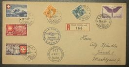 Schweizer Swissair Europaflug 1939 - R-Brief Zürich